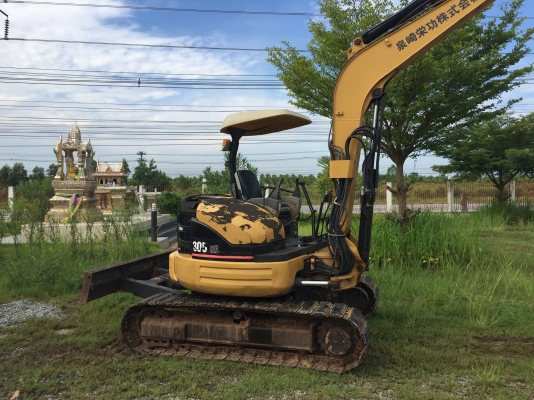 ต้องการขายรถแมคโค CAT305 CB แทคเหล็กยางพร้อมใช้งาน