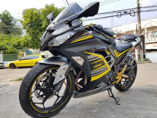 Ninja300 2015 abs รถบ้านมือเดียว วิ่งน้อย ฟรีดาวน์