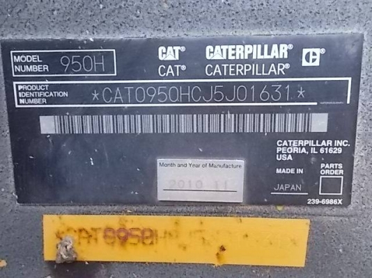 รถญี่ปุ่นเกรดA ขายถูก CAT 950H รุ่นใหม่ สภาพสวย ปี2010 นำเข้าจากญี่ปุ่น โทร.090-986-2521 อ๊อบ
