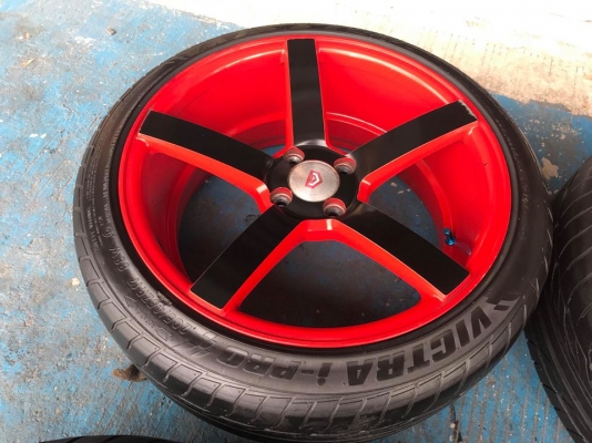 แม็ก VOSSEN พร้อมยาง ล้อ174รู100 xก8 ออฟ38 ยาง205.45.17 Maxxis ปี14 ดอกสวยๆ ใช้ยาวๆ