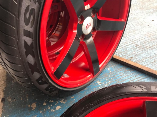 แม็ก VOSSEN พร้อมยาง ล้อ174รู100 xก8 ออฟ38 ยาง205.45.17 Maxxis ปี14 ดอกสวยๆ ใช้ยาวๆ