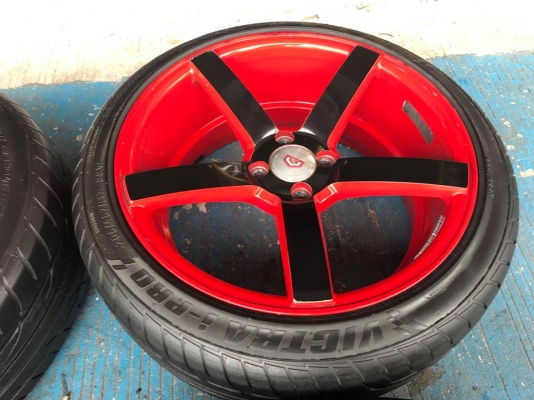 แม็ก VOSSEN พร้อมยาง ล้อ174รู100 xก8 ออฟ38 ยาง205.45.17 Maxxis ปี14 ดอกสวยๆ ใช้ยาวๆ