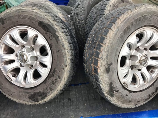 ล้อนิสสัน+225/70/15ปี14 #ดอกเท่าตึกใบหยก ชุด6500บ.โทร.0879050181ส่งได้ทั่วไทย