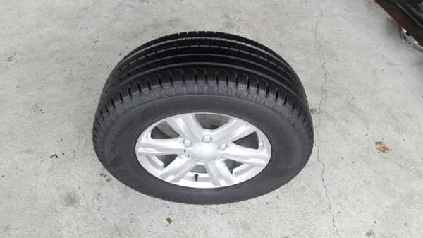 ล้อISUZU MU-X  ขอบ17 ยางปี16  4 ล้อ