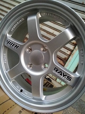 แม็กใหม่ขอบ 15 ราคา 6900 พร้อมยางไทยปี18 ราคา 11700 บาท