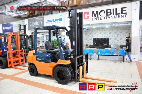 ขายรถโฟล์คลิฟท์มือสอง TOYOTA รุ่น 7FD25-23214 นำเข้าจากประเทศญี่ปุ่น 100\% ไม่เคยใช้งานในไทย ขายรถโฟล์คลิฟท์มือสอง TOYOTA รุ่น 7FD25-23214 นำเข้าจากประเทศญี่ปุ่น 100\% ไม่เคยใช้งานในไทย