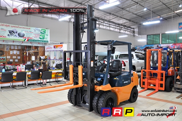 ขายรถโฟล์คลิฟท์มือสอง TOYOTA รุ่น 7FD25-23214 นำเข้าจากประเทศญี่ปุ่น 100\% ไม่เคยใช้งานในไทย ขายรถโฟล์คลิฟท์มือสอง TOYOTA รุ่น 7FD25-23214 นำเข้าจากประเทศญี่ปุ่น 100\% ไม่เคยใช้งานในไทย