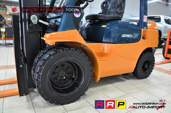 ขายรถโฟล์คลิฟท์มือสอง TOYOTA รุ่น 7FD25-23214 นำเข้าจากประเทศญี่ปุ่น 100\% ไม่เคยใช้งานในไทย ขายรถโฟล์คลิฟท์มือสอง TOYOTA รุ่น 7FD25-23214 นำเข้าจากประเทศญี่ปุ่น 100\% ไม่เคยใช้งานในไทย