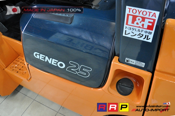 ขายรถโฟล์คลิฟท์มือสอง TOYOTA รุ่น 7FD25-23214 นำเข้าจากประเทศญี่ปุ่น 100\% ไม่เคยใช้งานในไทย ขายรถโฟล์คลิฟท์มือสอง TOYOTA รุ่น 7FD25-23214 นำเข้าจากประเทศญี่ปุ่น 100\% ไม่เคยใช้งานในไทย