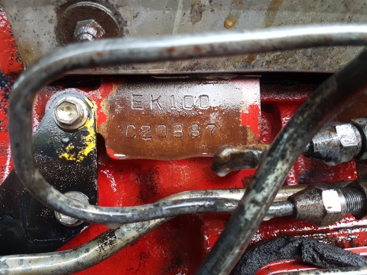 ขายเครื่องยนต์hino ek100ปั่นปูน