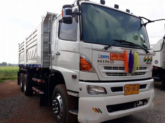 Hino 344 แรง ปี 56 แม่เดี่ยวดัมพ์สามมิตร มีระบบลากพ่วง ทะเบียนพร้อม