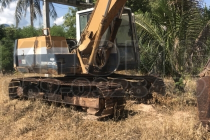 ขายด่วน รถแบคโฮ Komatsu 120/5 เครื่องเดิม ปั้มเดิมไฟฟ้า มีเอกสารอินวอย ขาย 420000 บาท