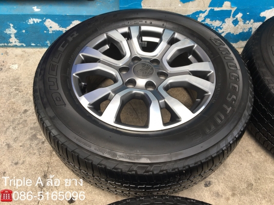 ล้อแม็ก New Ford Ranger Wildtrak ขอบ18 พร้อมยาง Bridgestone 265-60-18 ปี16
