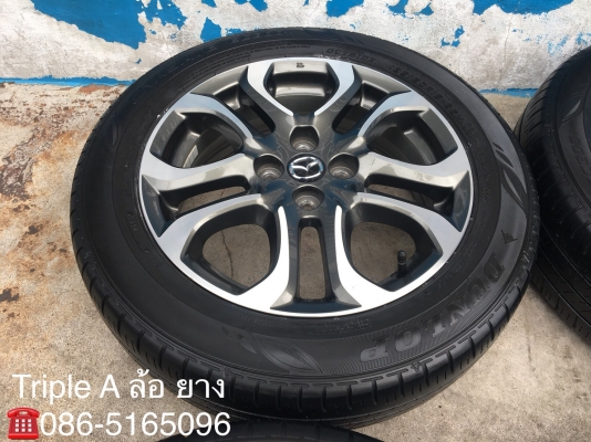 ล้อแม็ก Mazda 2 ตัวท๊อป ขอบ 16 พร้อมยาง Dunlop 185-60-16 ปี 15 สภาพดี