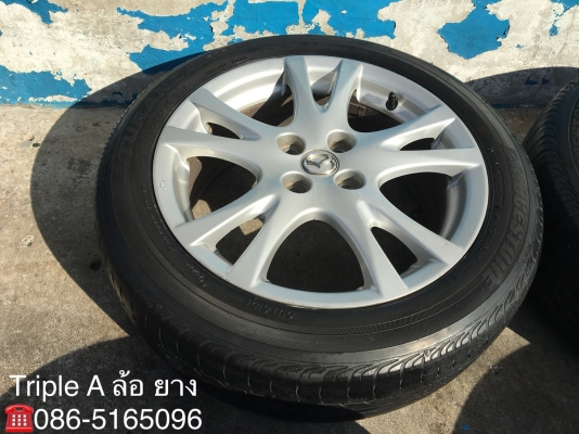 ล้อแม็ก Mazda2 ขอบ 16 พร้อมยาง Bridgestone 185-55-16 ปี 13