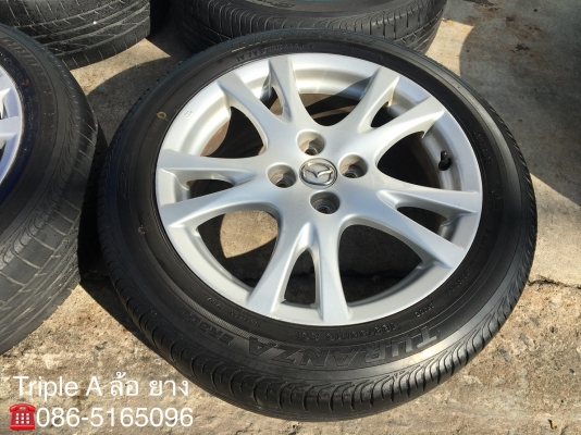 ล้อแม็ก Mazda2 ขอบ 16 พร้อมยาง Bridgestone 185-55-16 ปี 13