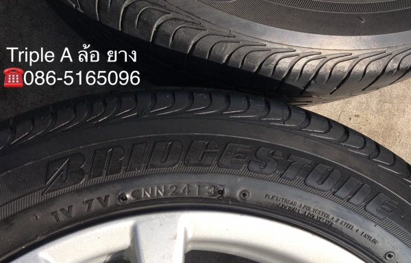 ล้อแม็ก Mazda2 ขอบ 16 พร้อมยาง Bridgestone 185-55-16 ปี 13
