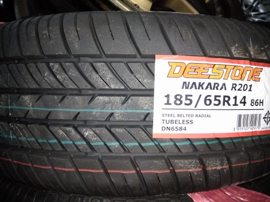 ยางใหม่ดีสโตน 185 65 14 ปี 18 สี่เส้น 5000 บาท พร้อมติดตั้ง