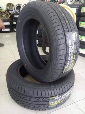 ยางใหม่ดันลอป 195 50 15 ปี 18 สี่เส้น 7000 บาท พร้อมติดตั้ง