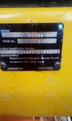 ขายดาวน์รถแบคโฮ KOMATSU PC200-8 ไมล์ 2100 ชม.ขายดาวน์ 400000