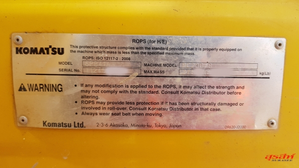 ขายรถแบคโฮ KOMATSU PC200-8 รถใช้ในสนามกอร์ฟ ซีเรียลสูง สภาพดี พร้อมใช้งาน