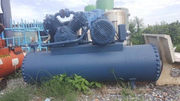 ปั้มลมมือสอง 10 แรง MEJI แท้หัวปั้มยัง มอเตอร์ยังใช้งานได้ดี