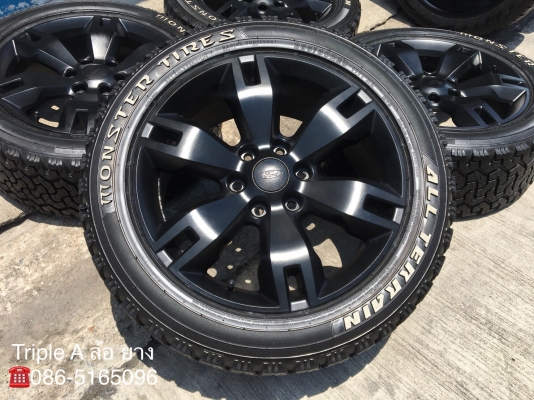 ล้อแม็ก Ford Everest ขอบ 20 สีดำ พร้อมยาง Monster 265-50-20 ปี 16 แม็กสวย ดอกเต็ม