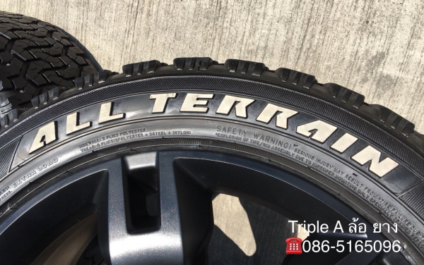 ล้อแม็ก Ford Everest ขอบ 20 สีดำ พร้อมยาง Monster 265-50-20 ปี 16 แม็กสวย ดอกเต็ม