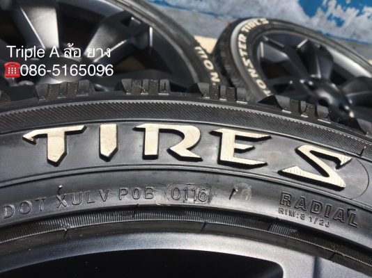 ล้อแม็ก Ford Everest ขอบ 20 สีดำ พร้อมยาง Monster 265-50-20 ปี 16 แม็กสวย ดอกเต็ม