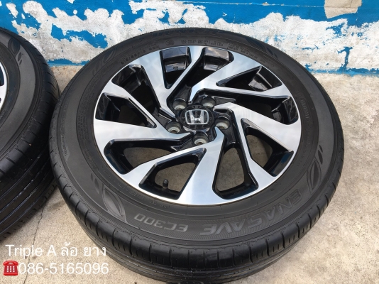 ล้อแม็ก Honda Civic FC ขอบ16 พร้อมยาง Dunlop 215-55-16 ปี 17