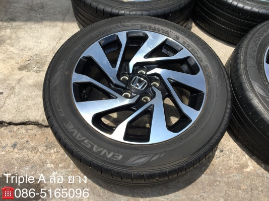 ล้อแม็ก Honda Civic FC ขอบ16 พร้อมยาง Dunlop 215-55-16 ปี 17