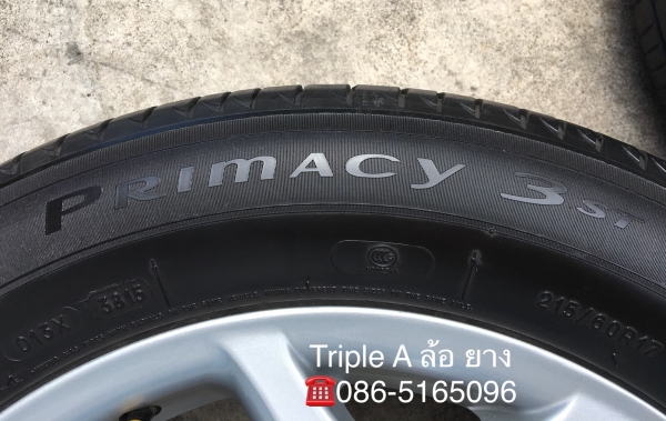 ล้อแม็ก Toyota Estima ขอบ 17 พร้อมยาง Michelin 215-60-17 ปลายปี 15 แม็กสวย ดอกหนา
