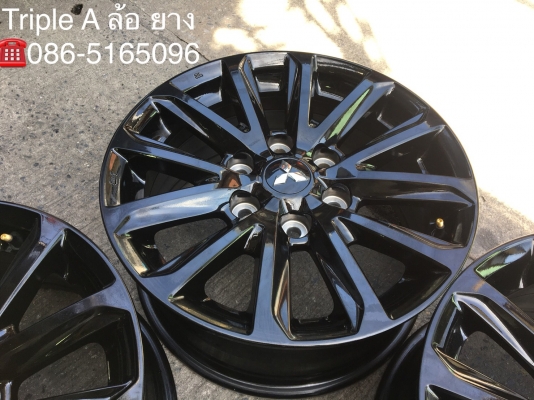 ล้อแม็กป้ายแดง Mitsu New Triton Plus สีดำ ขอบ17