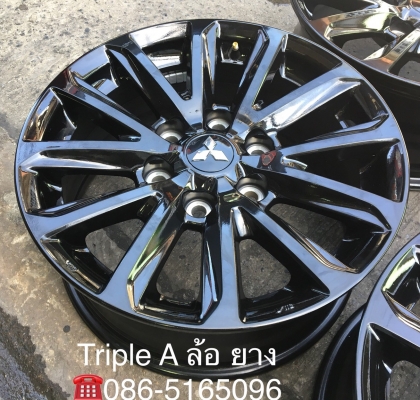 ล้อแม็กป้ายแดง Mitsu New Triton Plus สีดำ ขอบ17