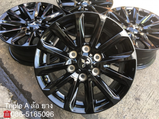 ล้อแม็กป้ายแดง Mitsu New Triton Plus สีดำ ขอบ17