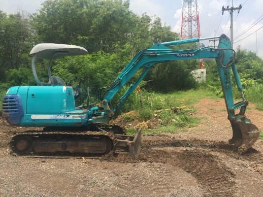 (รถขุดเก่านอก สวยเดิม)ขายรถขุดแบคโฮ KUBOTA K-035 ขนาด Pc35 รถเก่านอกแท้100\% #คอลโทนสั้นปั๊มนิ้ว (มีลายหัวแย๊ก แทรคเหล็กใหม่มือ1) เครื่องแน่น ระบบไว รถพร้อมใช้งาน เอกสารใบอินวอยครบ????ราคา 380,000 ต่อรองได้???? ☎️ สนใจติดต่อ  096-3268553  (สถิตย์พันธ์) ???