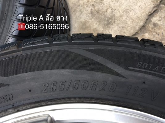 ล้อแม็ก Lenso RT7 ขอบ 20 พร้อมยาง Maxxis 265-50-20 ปี 14