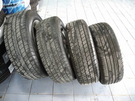 แม็กขอบ 15 พร้อมยางดอกหนา ราคา 3800 บาท ใช้ยาวๆ