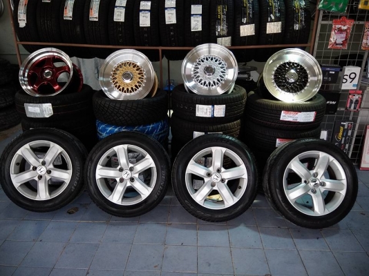 แม็กขอบ 15 พร้อมยางดอกหนา ราคา 3800 บาท ใช้ยาวๆ