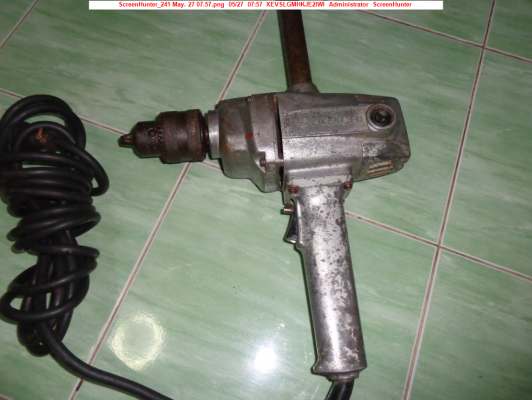 ขายสว่านไฟฟ้ารอบช้า ฮิตาชิ 16 มม. รุ่น PU-PM3 670 W