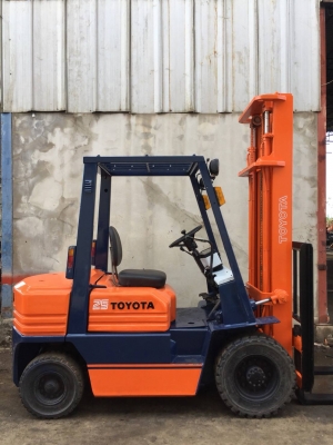 +++ ขายโฟล์คลิฟท์ TOYOTA FD25 ขนาด 2.5 ตัน เครื่องยนต์ดีเซล เสา 4 เมตร เกียร์ธรรมดา ยางตันครับ +++ ขายโฟล์คลิฟท์ TOYOTA FD25 ขนาด 2.5 ตัน เครื่องยนต์ดีเซล เสา 4 เมตร เกียร์ธรรมดา ยางตันครับ