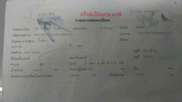 ขายหางพนัส..พื้นเรียบ2คานปี 2548 ยังสวยช่วงล่างดียางสวย เล่ม ม.79ไว้