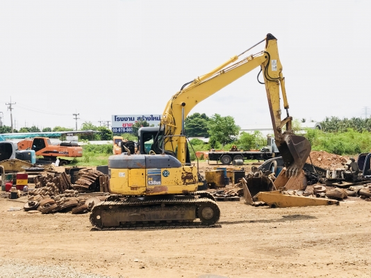 KOMATSU PC138US-2  มีไลนหัวกระแทก ไฟฟ้าครบ ช่วงล่างเต็ม เอกสารอินวอย