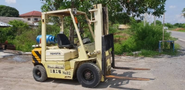 ขายด่วน125,000รถยกTOYOTA5FG25ยก2.5ตันเสาสูง3เมตรรถนอกนำเข้ายังไม่เคยใช้งานในเมืองไทยเลย