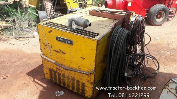 ขายตามสภาพ เครื่องเชื่อมพร้อมชุดปั่นไฟสนาม เชื่อมได้ 2 ระบบไฟฟ้าได้ co2 ได้ พร้อมสายเชื่อม เครื่องติ