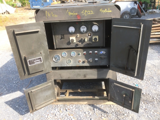 ขายเครื่องปั่นไฟ 15KW (19KVA) มือ 2 เซ็ตนอก เก่าจากกองทัพเกาหลีใต้