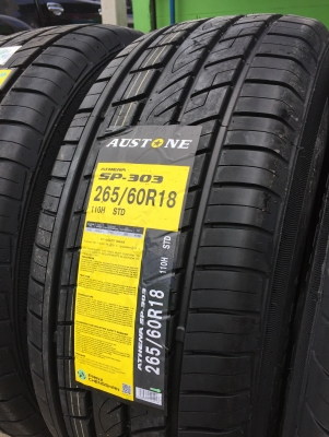 ยางใหม่ AUSTONE 265-60-18 ปี 18 เส้นละ 2950 ชุดละ 11400 ยางใหม่ AUSTONE 265-60-18 ปี 18 เส้นละ 2950 ชุดละ 11400