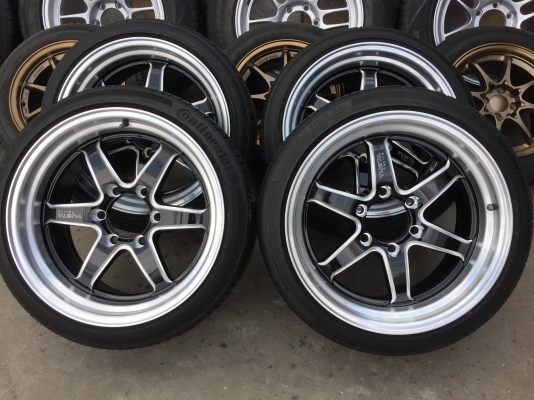 WELD ขอบ18 พร้อม ยางเปอร์เซ็นต์ Continental  245-35-18 255 35 18 ปี 16 ขนาด 6 รู หน้า 9.5-10.5  แม็กใหม่แกะกล่อง ครบชุด 15500