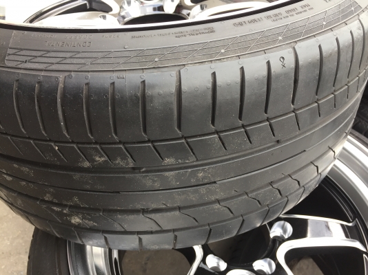 WELD ขอบ18 พร้อม ยางเปอร์เซ็นต์ Continental  245-35-18 255 35 18 ปี 16 ขนาด 6 รู หน้า 9.5-10.5  แม็กใหม่แกะกล่อง ครบชุด 15500