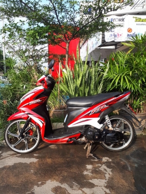 ราคาถูก Mio 125 i รุ่น RR ปี 2556 สีแดงขาว รถหล่อสปอร์ต รุ่นใหม่หัวฉีด